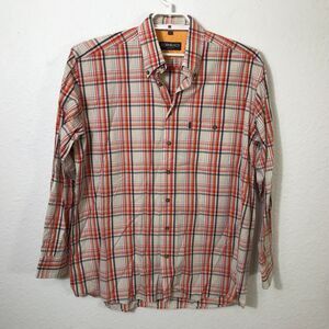Dornbusch Shirt Men's Size L Plaid Long Sleeve Cotton Button Up Multicolor
